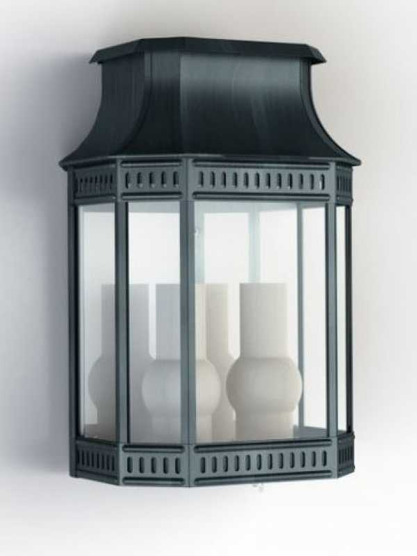 Außenwandlampe grün antik